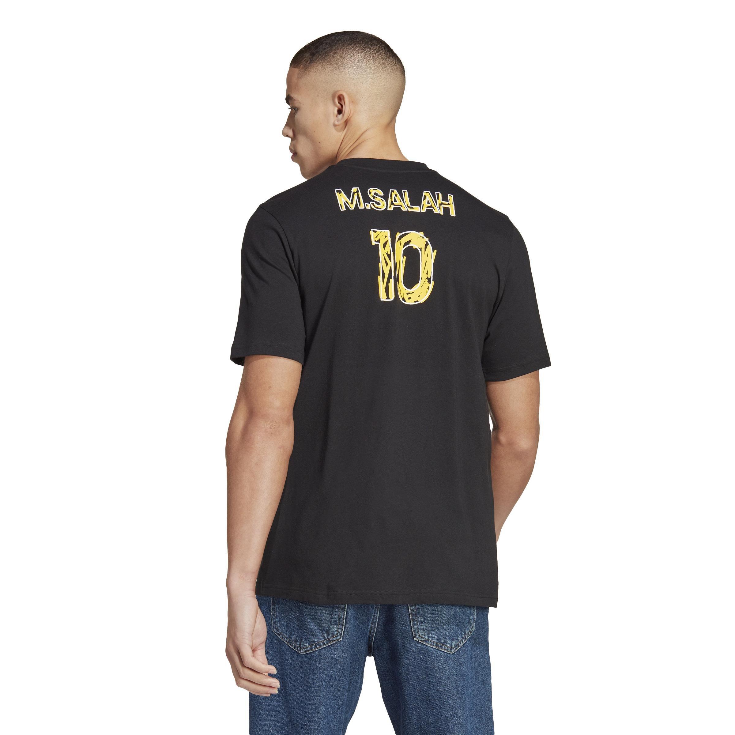Salah Football Icon Graphic T-Shirt, Black, A901_ONE, large image number 3