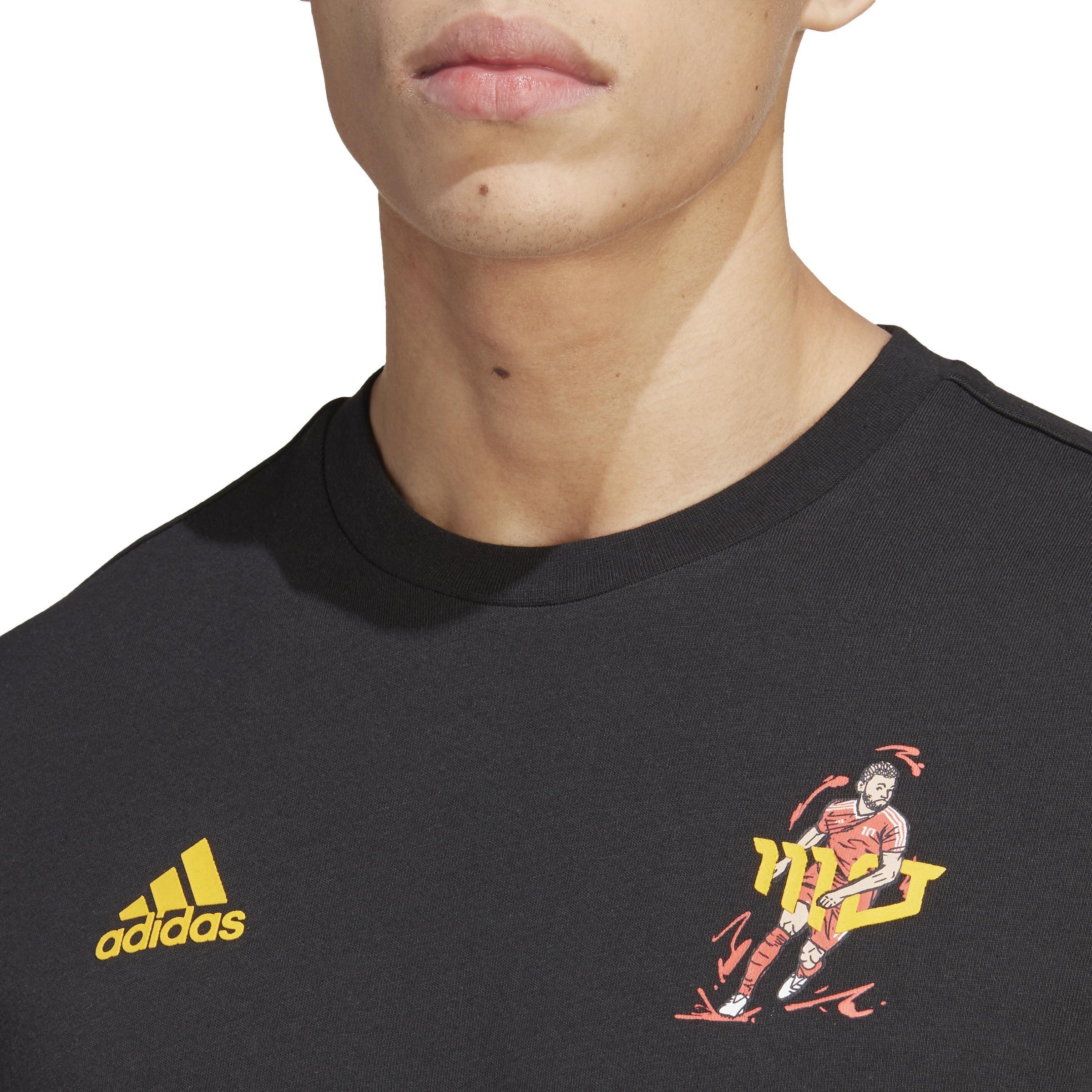 Salah Football Icon Graphic T-Shirt, Black, A901_ONE, large image number 6