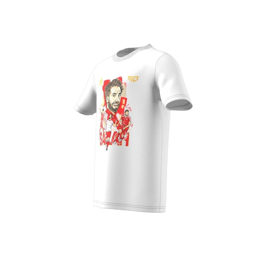 Salah Football Graphic T-Shirt, White, A901_ONE, large image number 10