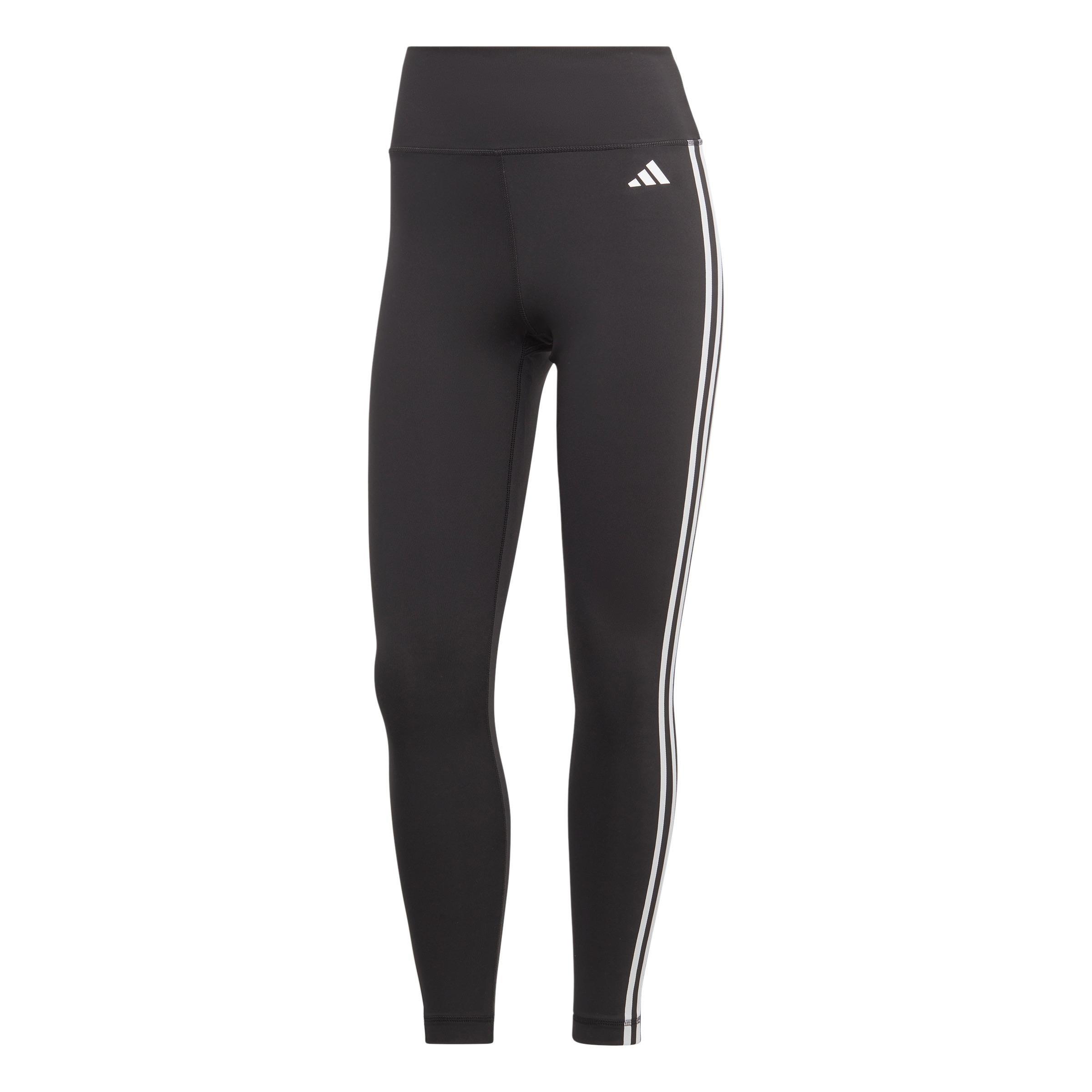 Train Essentials 3-Stripes 7/8 Leggings, Black, A901_ONE, large image number 1