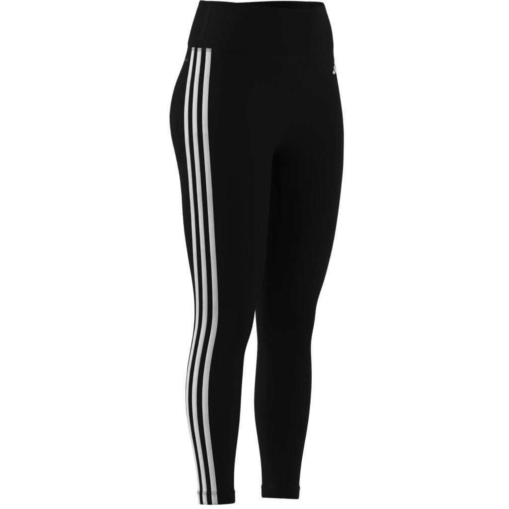 Train Essentials 3-Stripes 7/8 Leggings, Black, A901_ONE, large image number 2
