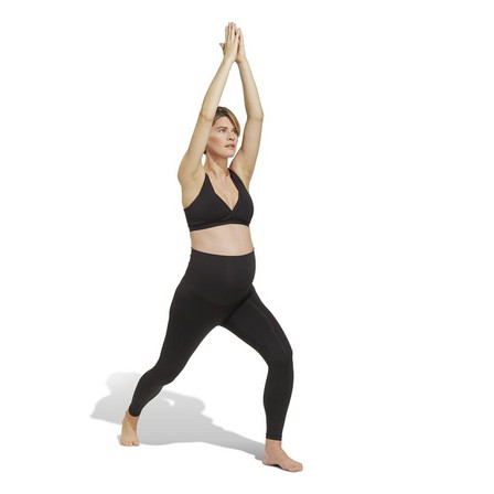 Women Yoga 7/8 Leggings (Maternity), Black, A901_ONE, large image number 6