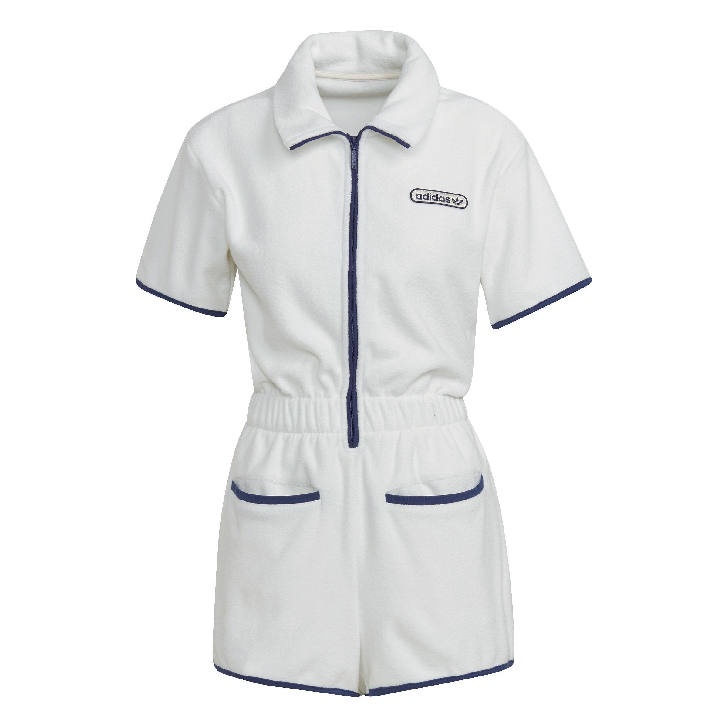 Towel-Terry Short Romper, White, A901_ONE, large image number 2