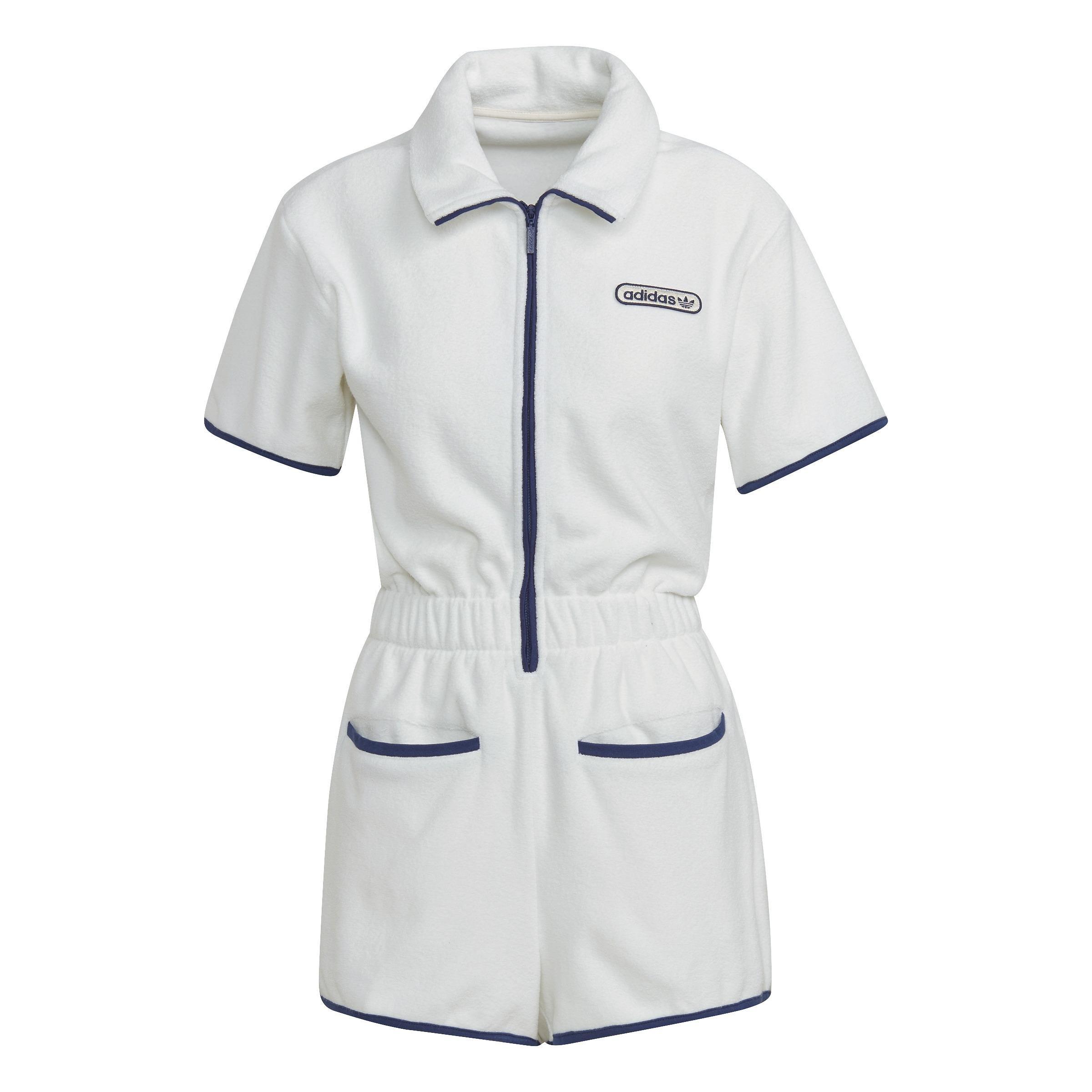 Towel-Terry Short Romper, White, A901_ONE, large image number 3