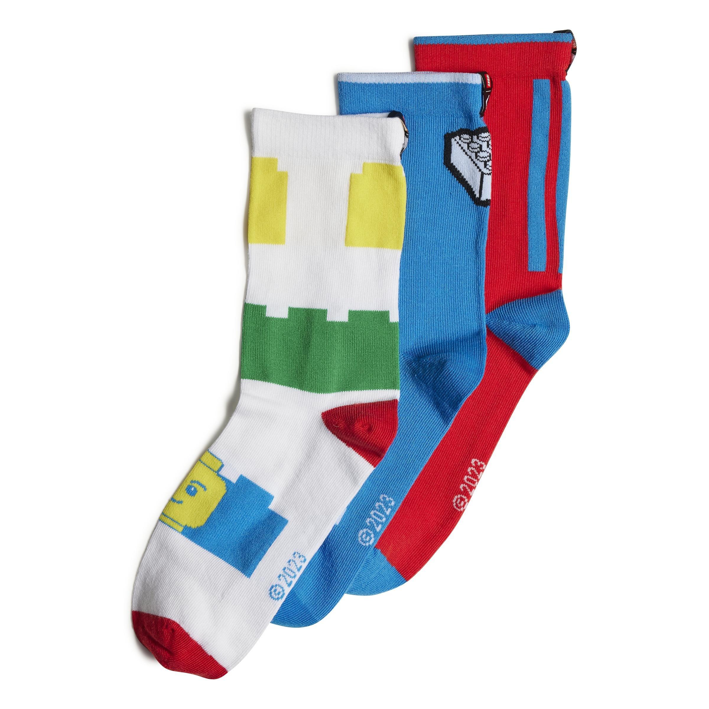 Unisex Kids Classic Lego Socks 3 Pairs, Multicolour, A901_ONE, large image number 0