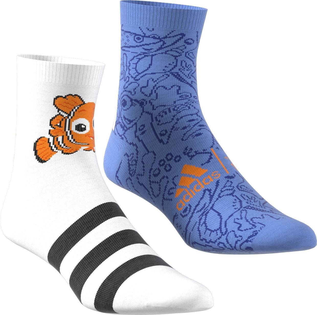 Unisex Kids Disney Pixar Finding Nemo Socks 2 Pairs, Multicolour, , large image number 1