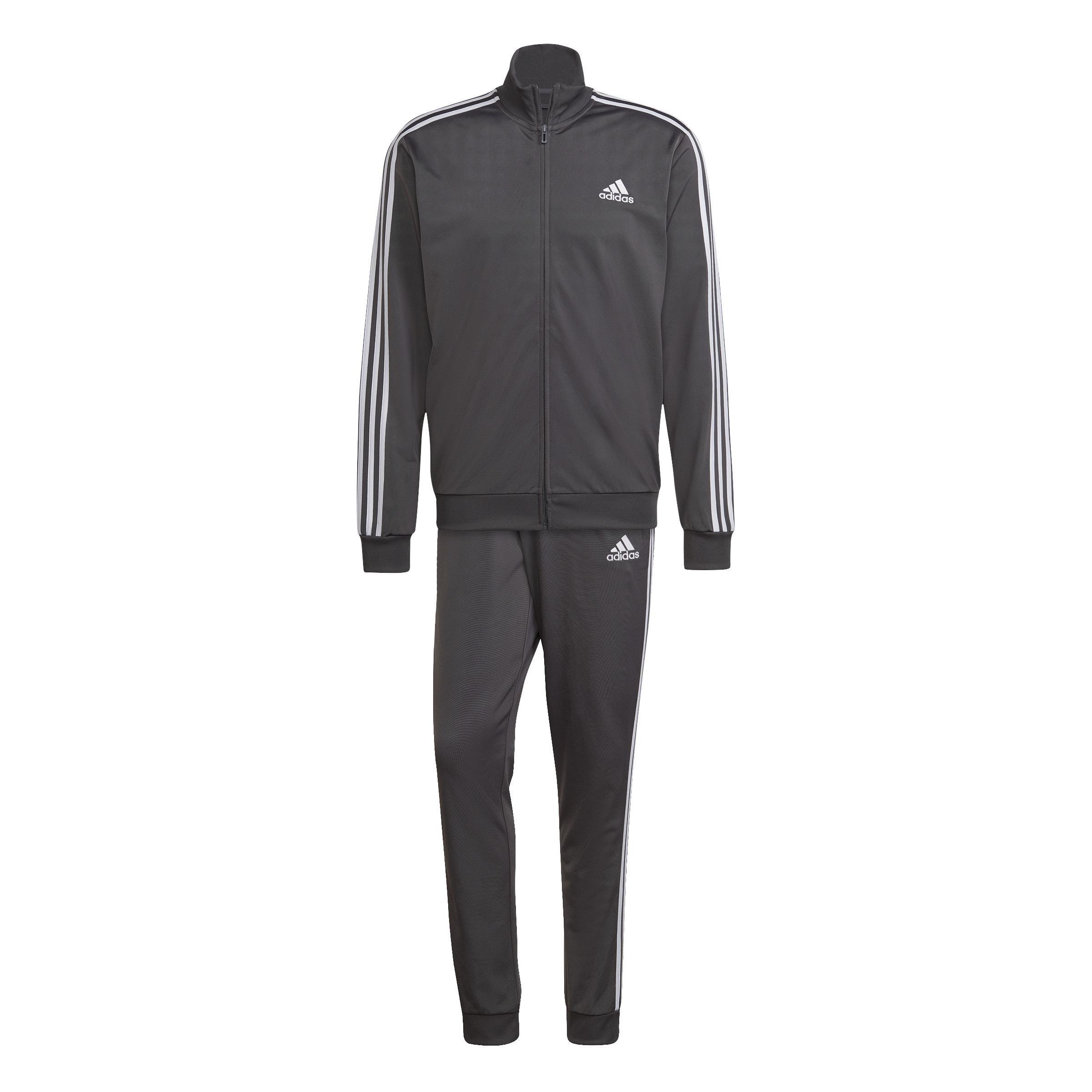 Primegreen Essentials Tricot 3-Stripes Tracksuit, Grey, A901_ONE, large image number 0