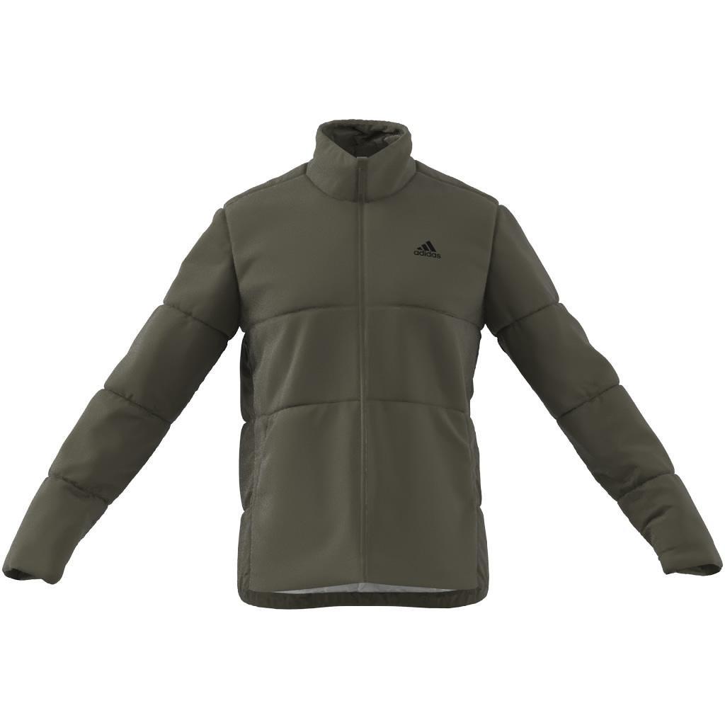 BSC 3-Stripes Insulated Jacket, Green, A901_ONE, medium