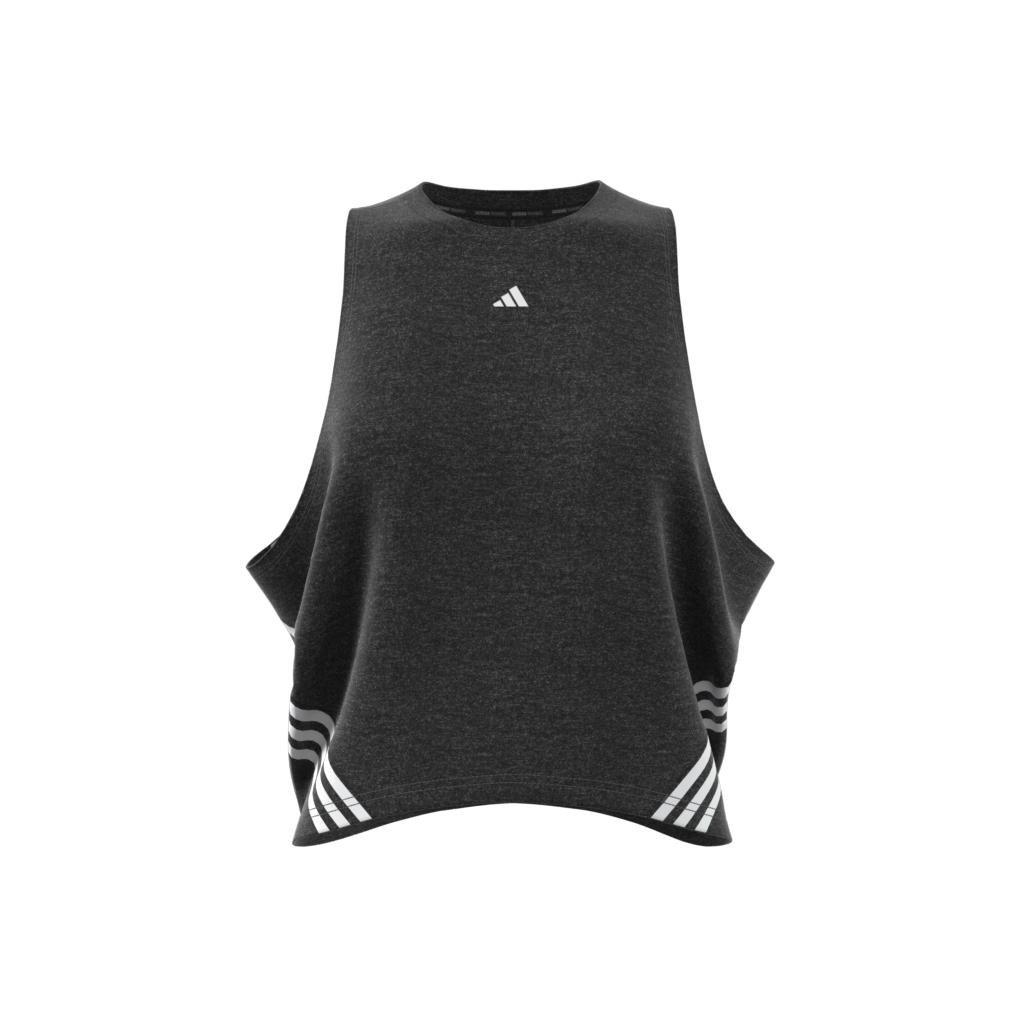 Train Icons 3-Stripes Crop Tank Top, Black, A901_ONE, large image number 9