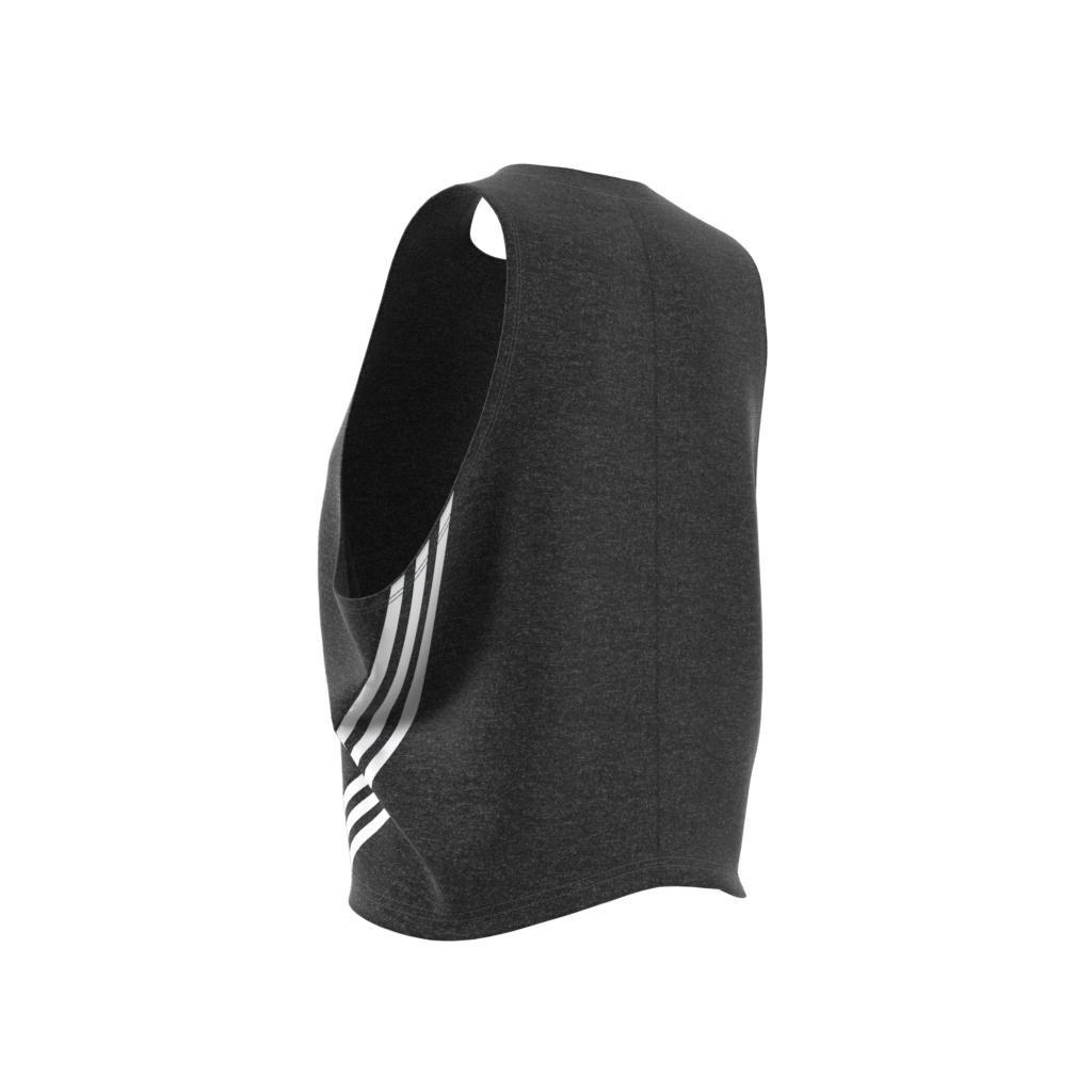 Train Icons 3-Stripes Crop Tank Top, Black, A901_ONE, large image number 15