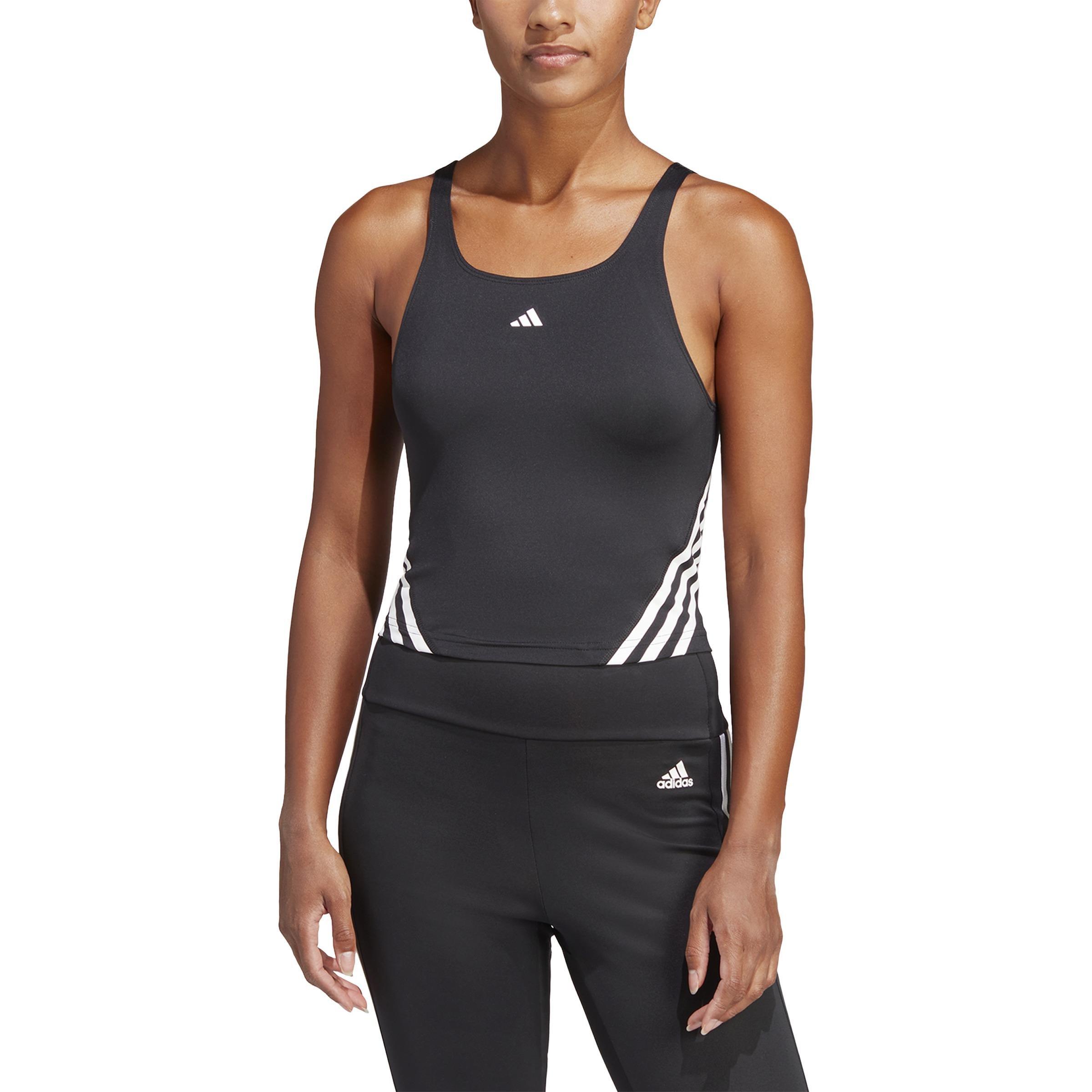 Train Icons 3-Stripes Tank Top, Black, A901_ONE, large image number 1