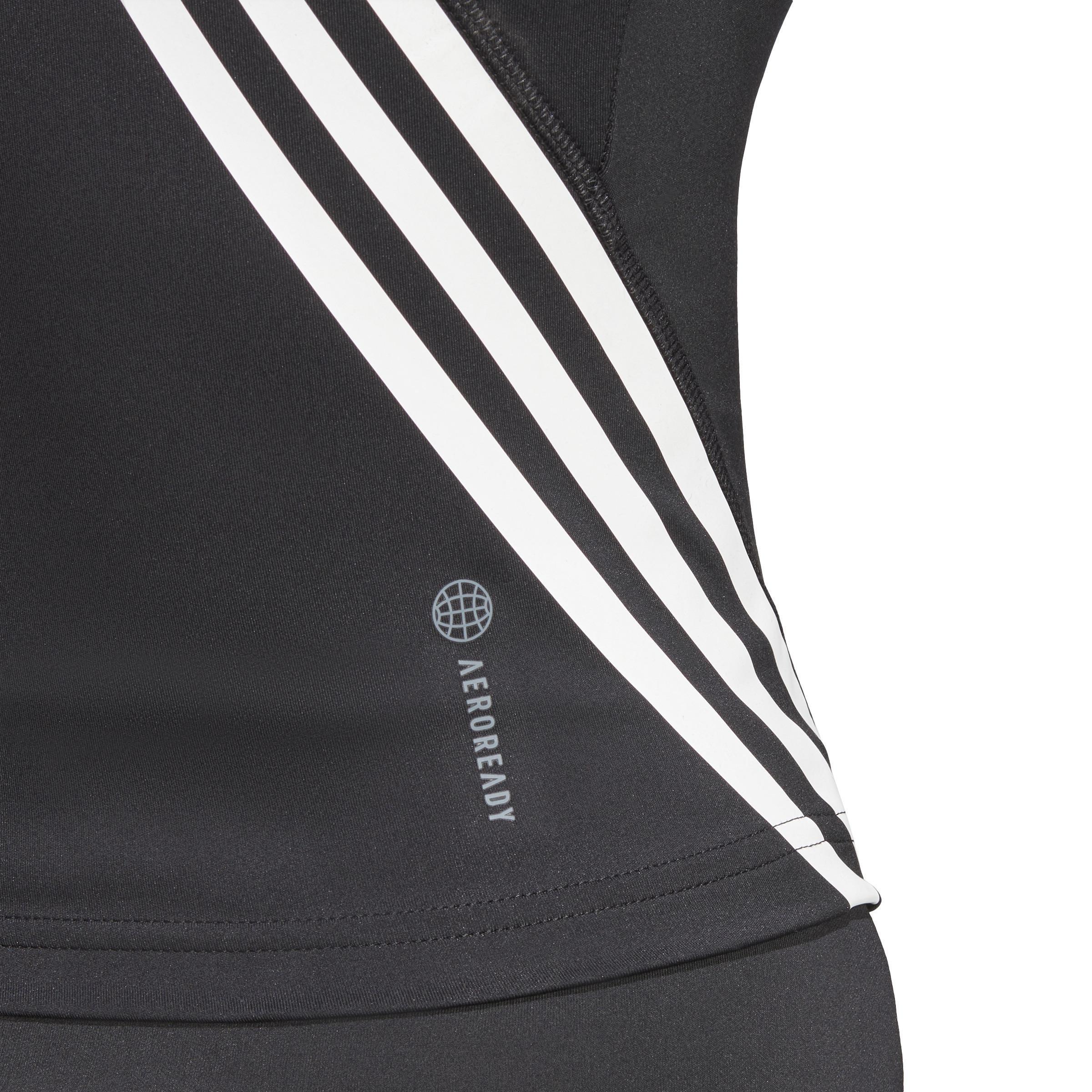 Train Icons 3-Stripes Tank Top, Black, A901_ONE, large image number 5