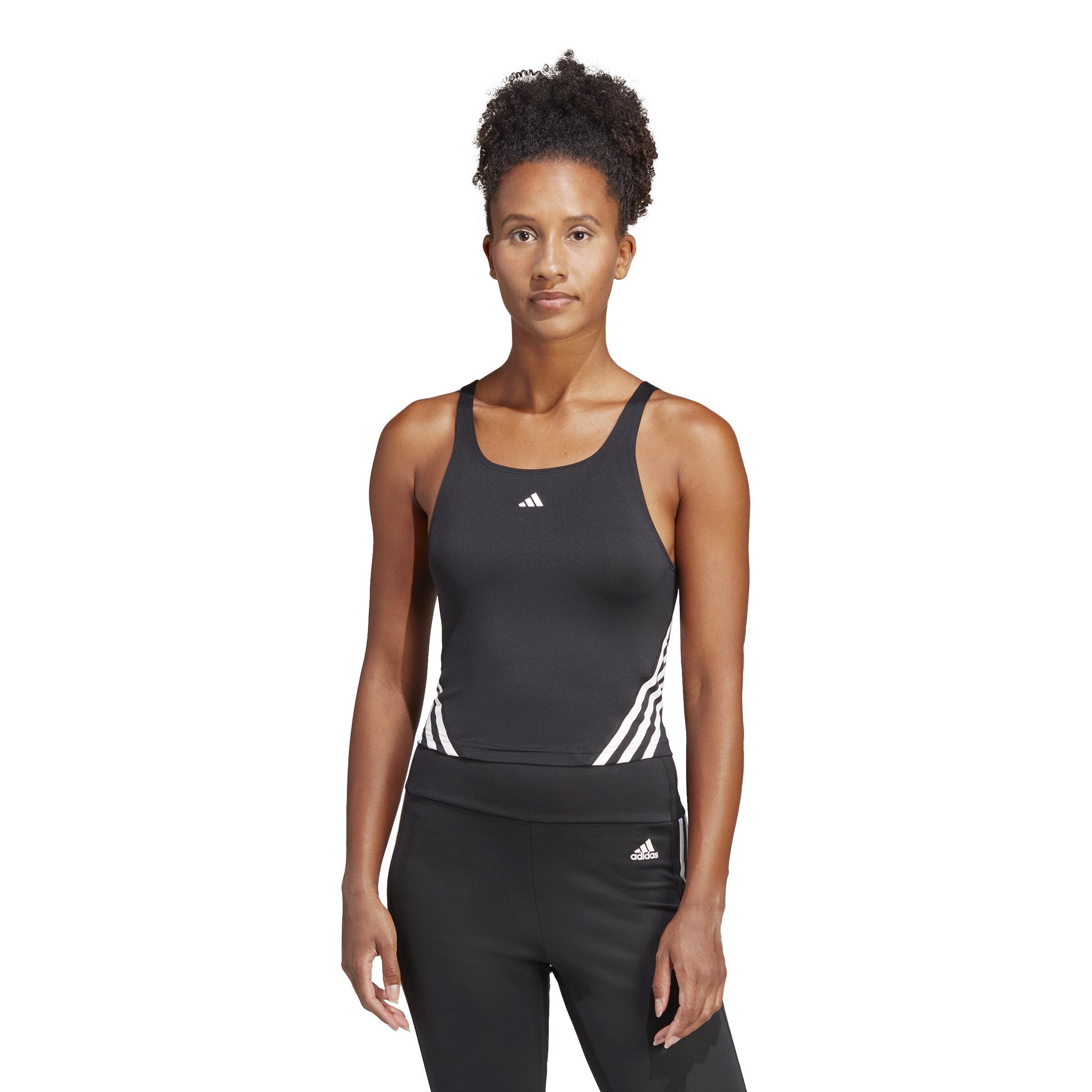 Train Icons 3-Stripes Tank Top, Black, A901_ONE, large image number 7