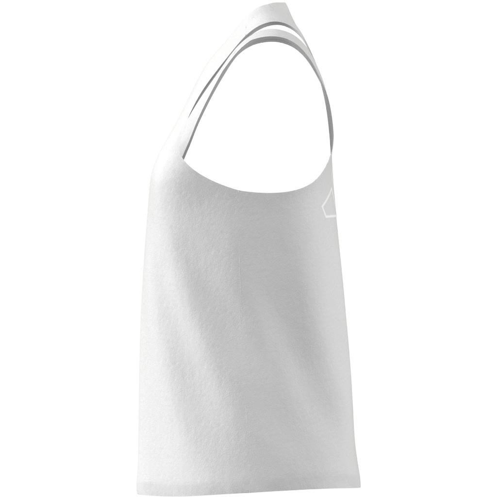 Aeroready Train Essentials 3 Bar Logo Tank Top, White, A901_ONE, large image number 6