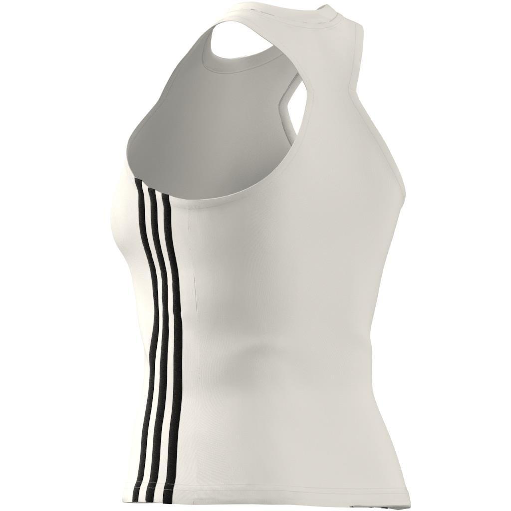 Aeroready Train Essentials Regular 3-Stripes Tank Top, White, A901_ONE, large image number 2