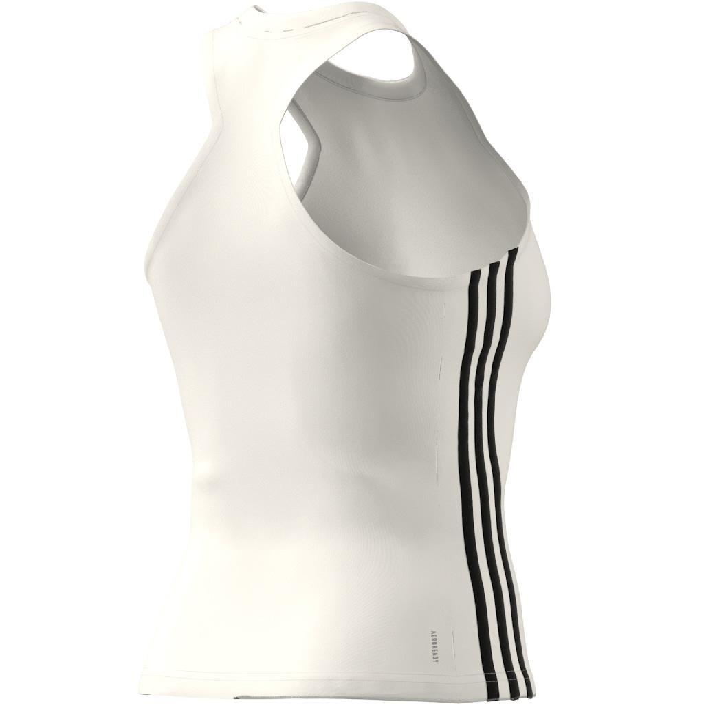 Aeroready Train Essentials Regular 3-Stripes Tank Top, White, A901_ONE, large image number 9