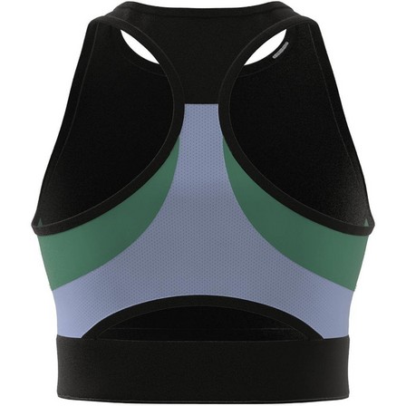Women Techfit Colorblock Cropped Training Tank Top, Black, A901_ONE, large image number 8