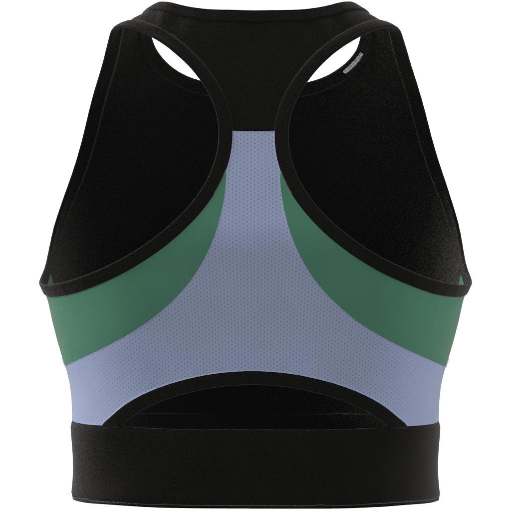 Techfit Colorblock Cropped Training Tank Top, Black, A901_ONE, large image number 8