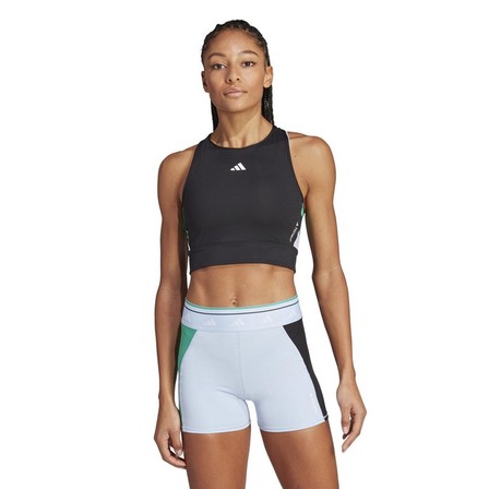 Women Techfit Colorblock Cropped Training Tank Top, Black, A901_ONE, large image number 11