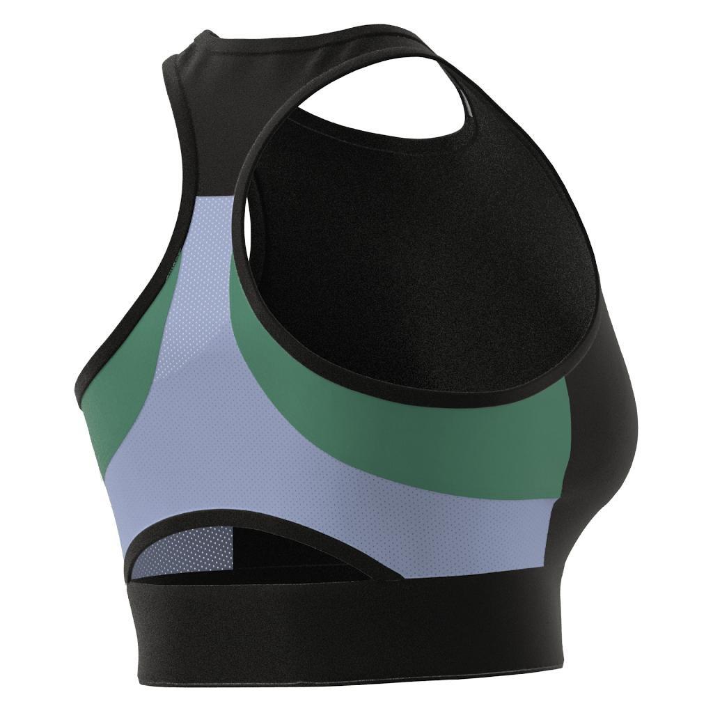Techfit Colorblock Cropped Training Tank Top, Black, A901_ONE, large image number 15