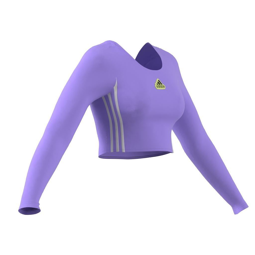 Hyperpulse Crop Long Sleeve Long-Sleeve Top, Purple, A901_ONE, large image number 13