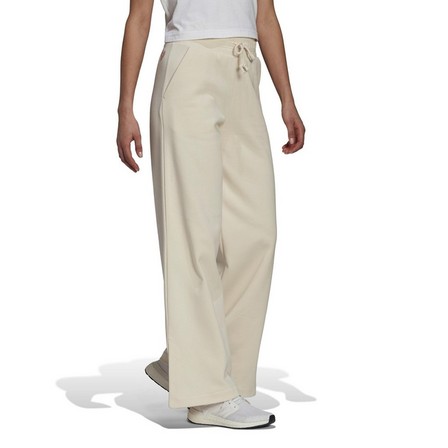 Women Sportswear Wide-Leg Fleece Joggers , White, A901_ONE, large image number 0