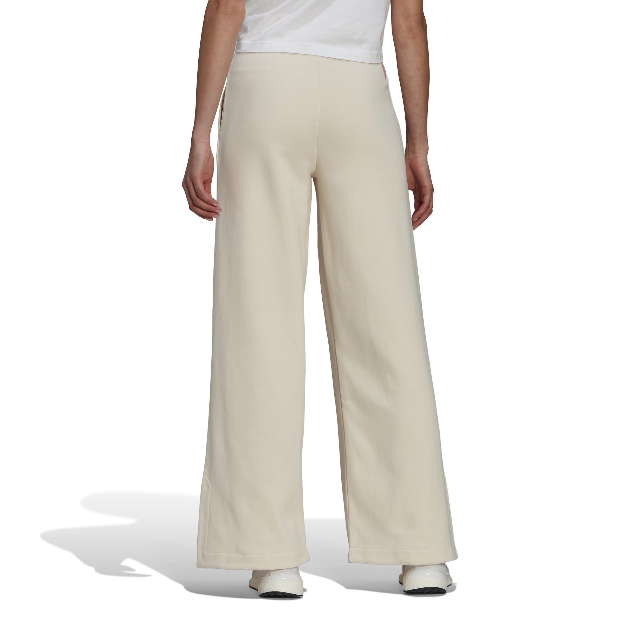 Sportswear Wide-Leg Fleece Joggers, Beige, A901_ONE, large image number 4