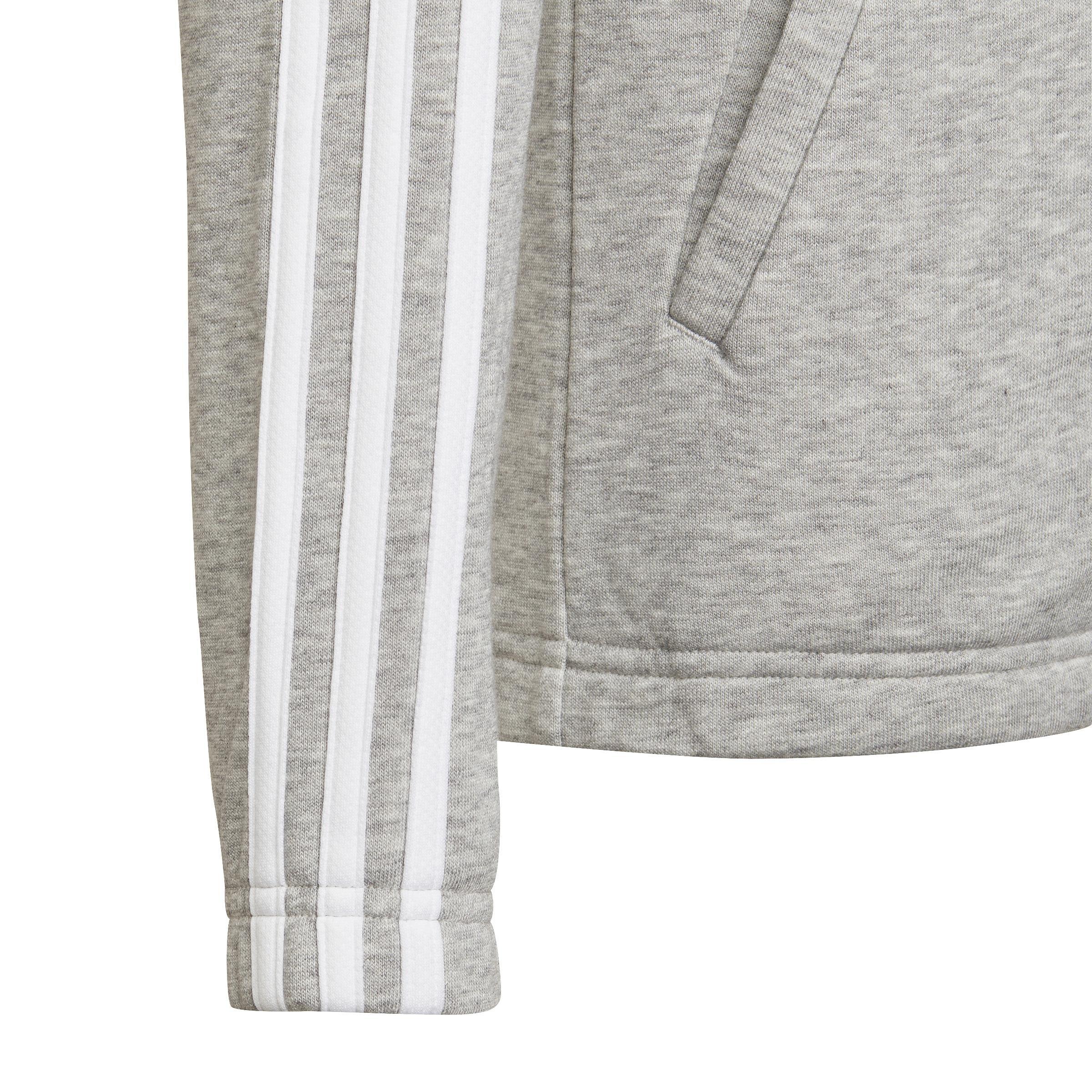 Kids Essentials 3-Stripes Hoodie, Grey, , large image number 3