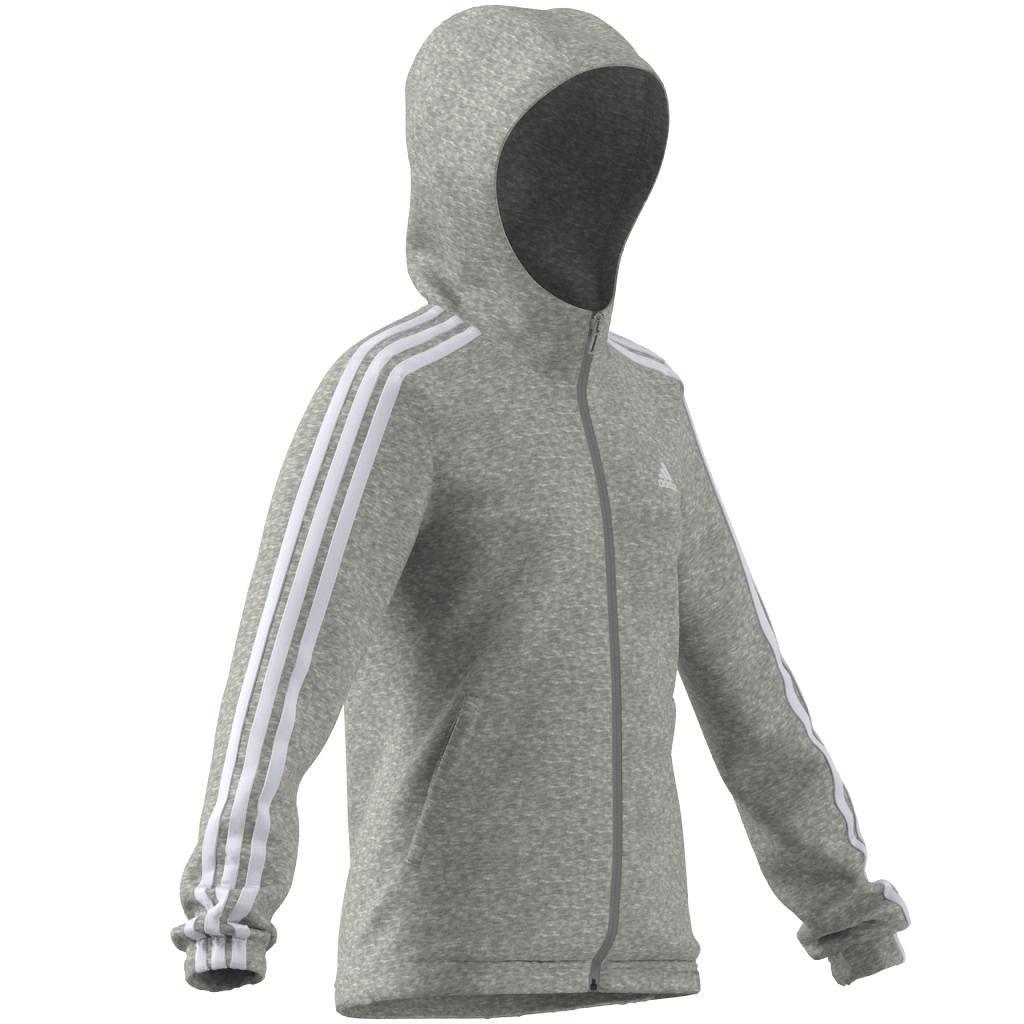 Kids Essentials 3-Stripes Hoodie, Grey, , large image number 6