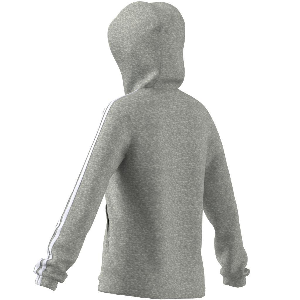 Kids Essentials 3-Stripes Hoodie, Grey, , large image number 7