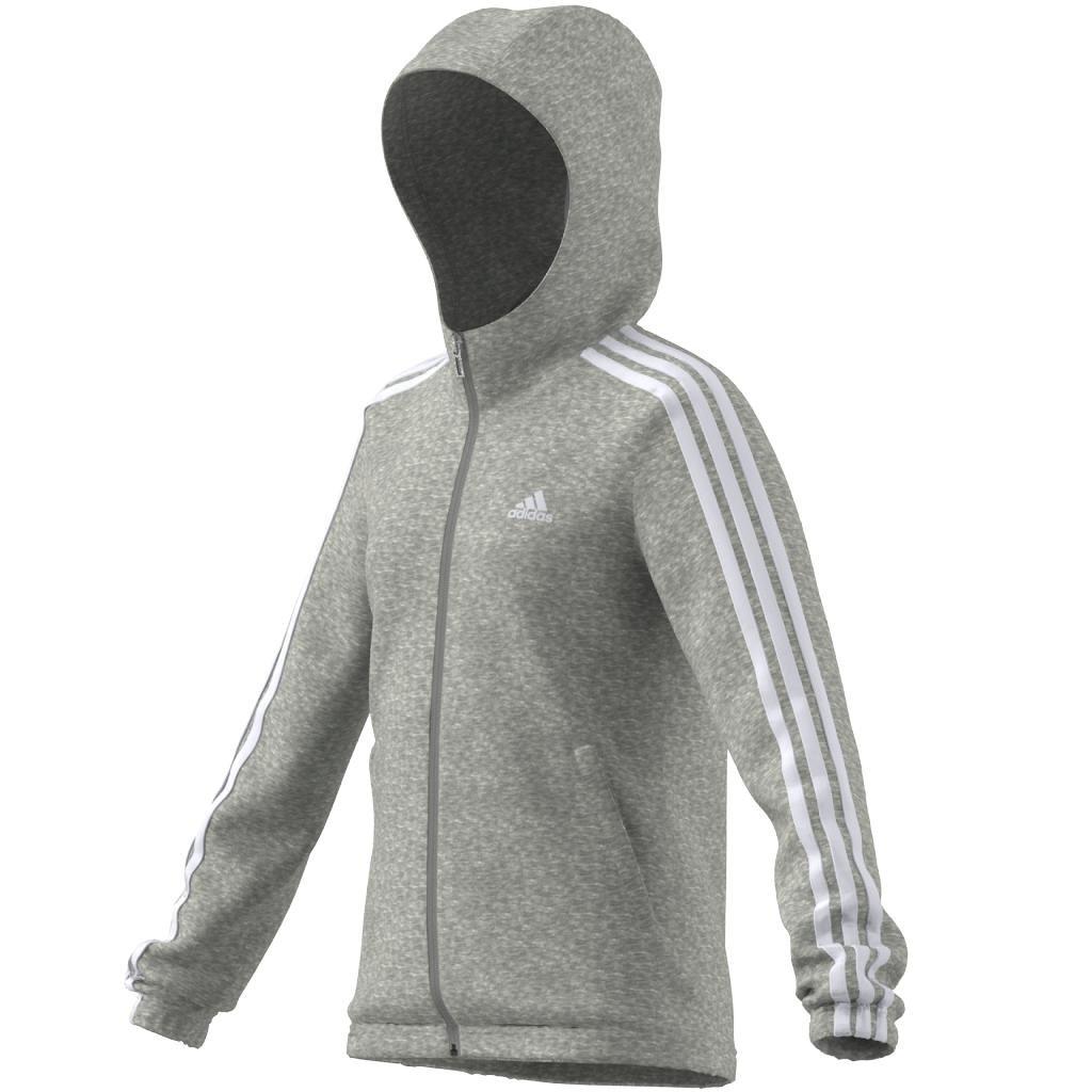 Kids Essentials 3-Stripes Hoodie, Grey, , large image number 8