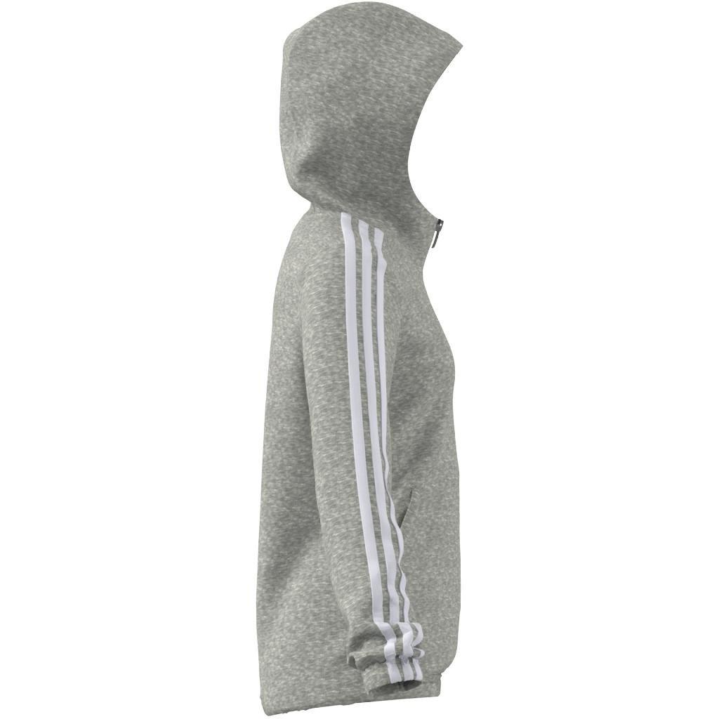 Kids Essentials 3-Stripes Hoodie, Grey, , large image number 9