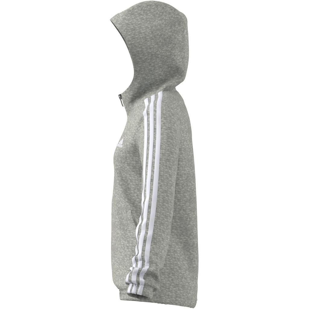 Kids Essentials 3-Stripes Hoodie, Grey, , large image number 10