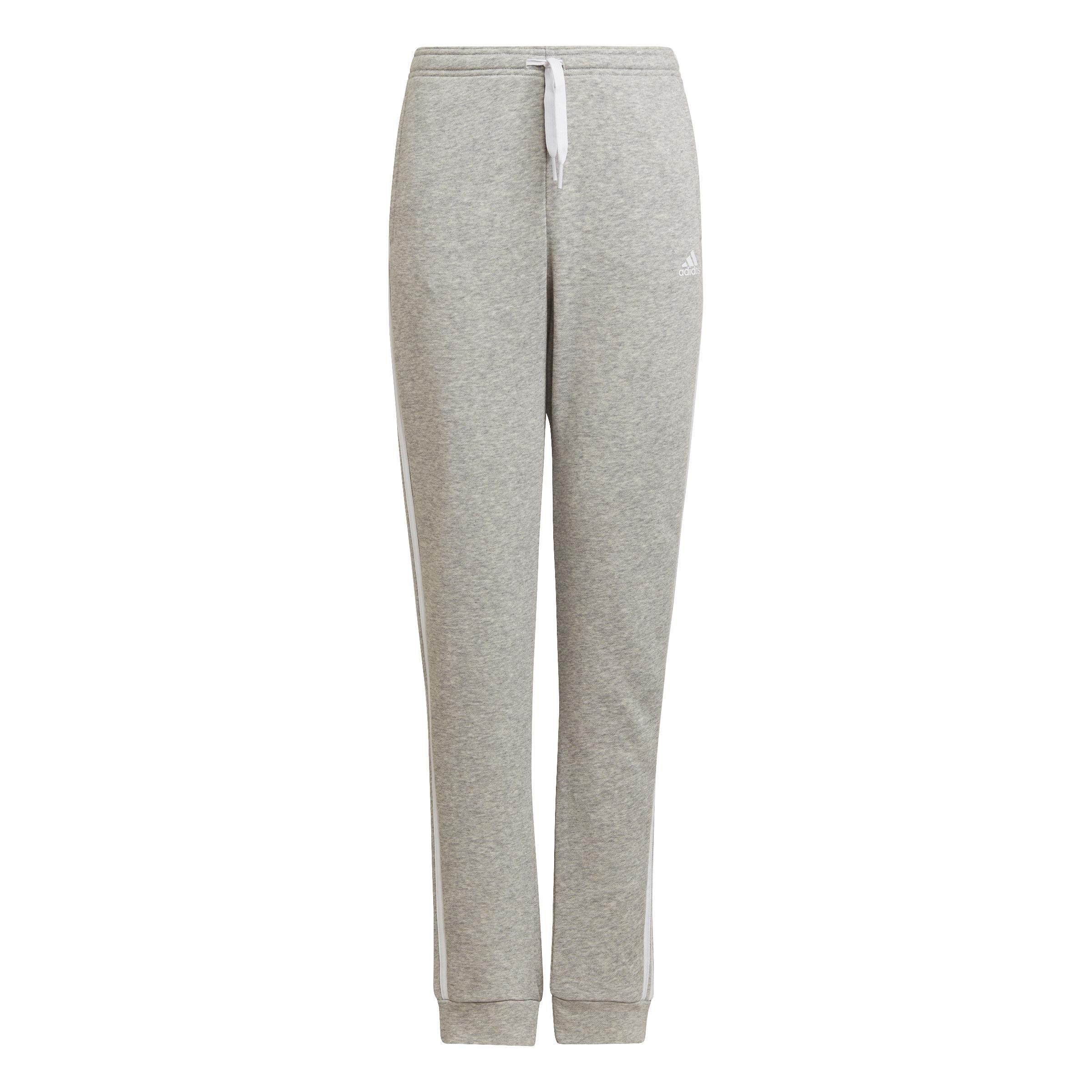 Kids Essentials 3-Stripes Joggers, Grey, , large image number 0
