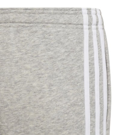 Kids Girls Adidas Essentials 3-Stripes Joggers, Grey, A901_ONE, large image number 3