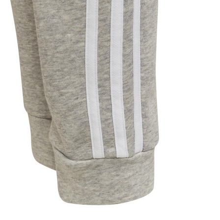 Kids Girls Adidas Essentials 3-Stripes Joggers, Grey, A901_ONE, large image number 5