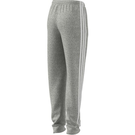 Kids Girls Adidas Essentials 3-Stripes Joggers, Grey, A901_ONE, large image number 8