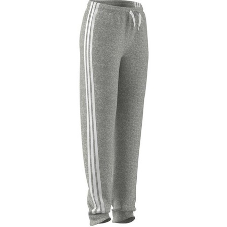 Kids Girls Adidas Essentials 3-Stripes Joggers, Grey, A901_ONE, large image number 10