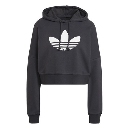 Women Cropped Hoodie, Grey, A901_ONE, large image number 2