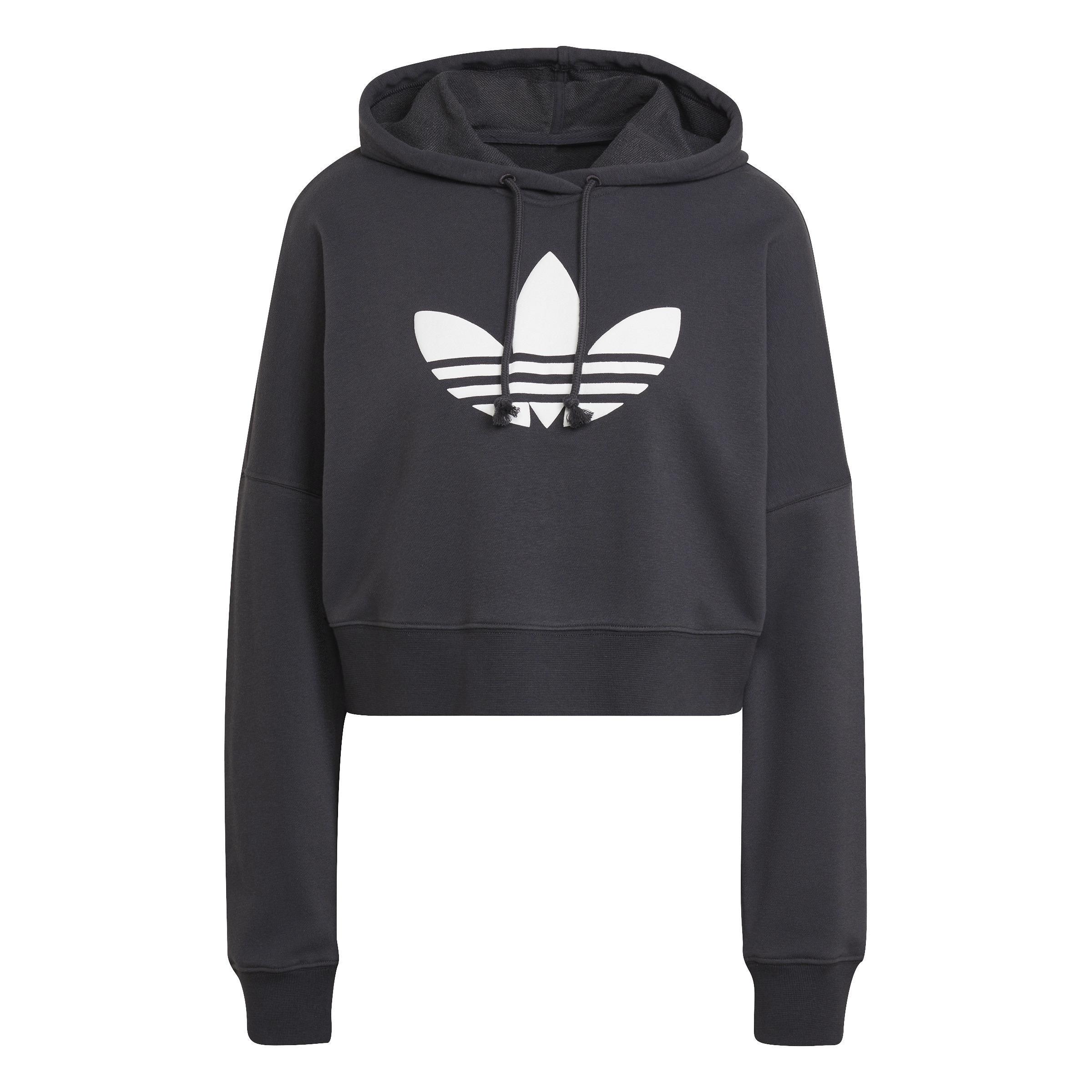 Cropped Hoodie, Grey, A901_ONE, large image number 2