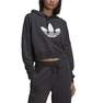 Women Cropped Hoodie, Grey, A901_ONE, thumbnail image number 3
