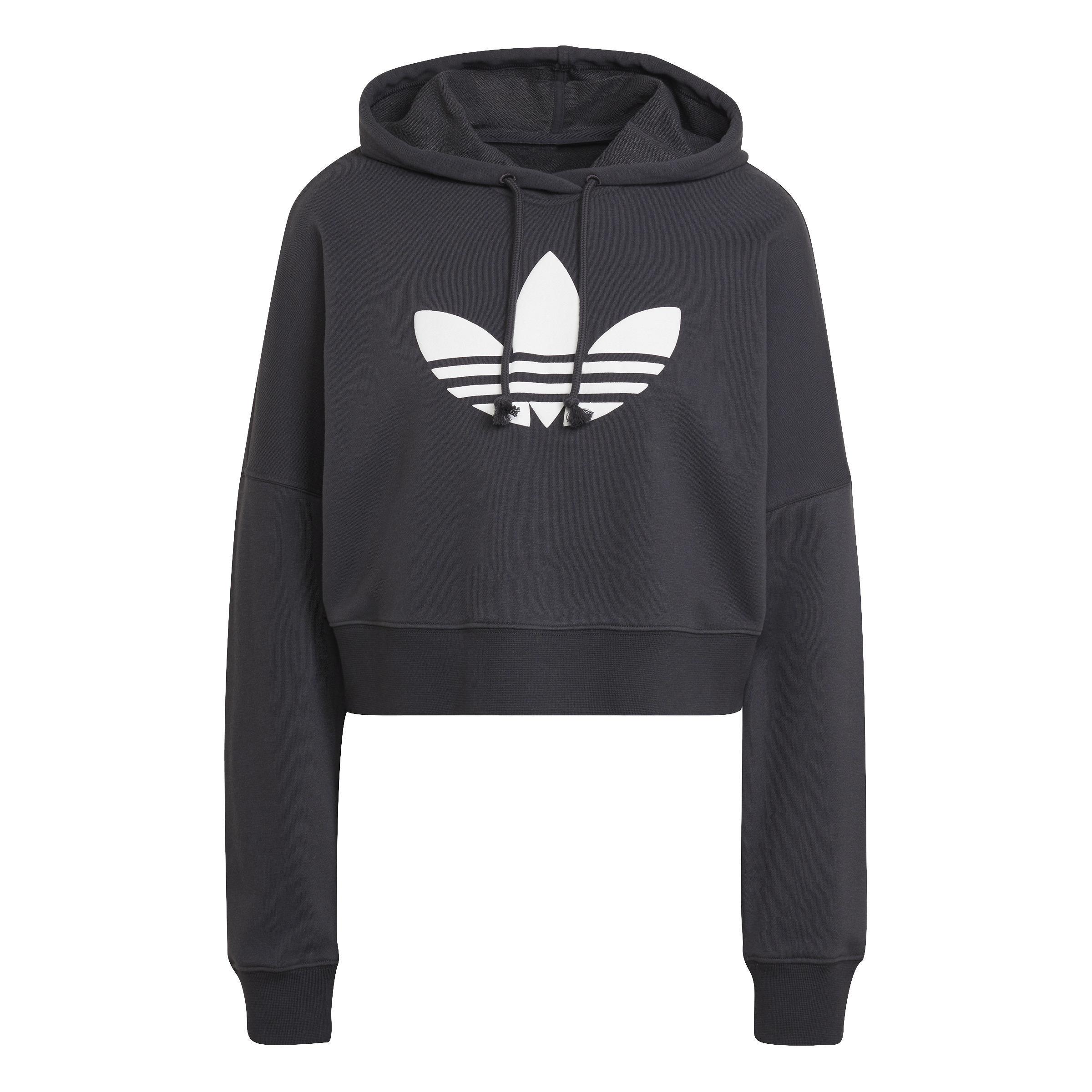 Cropped Hoodie, Grey, A901_ONE, large image number 4
