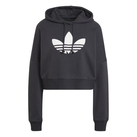 Women Cropped Hoodie, Grey, A901_ONE, large image number 4