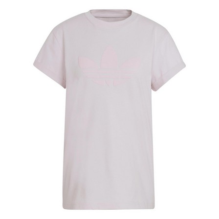 Women Loose Cotton T-Shirt, Pink, A901_ONE, large image number 1