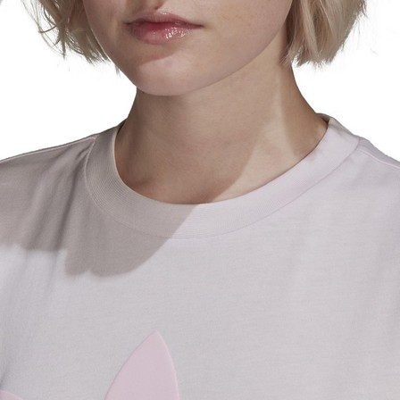 Women Loose Cotton T-Shirt, Pink, A901_ONE, large image number 4