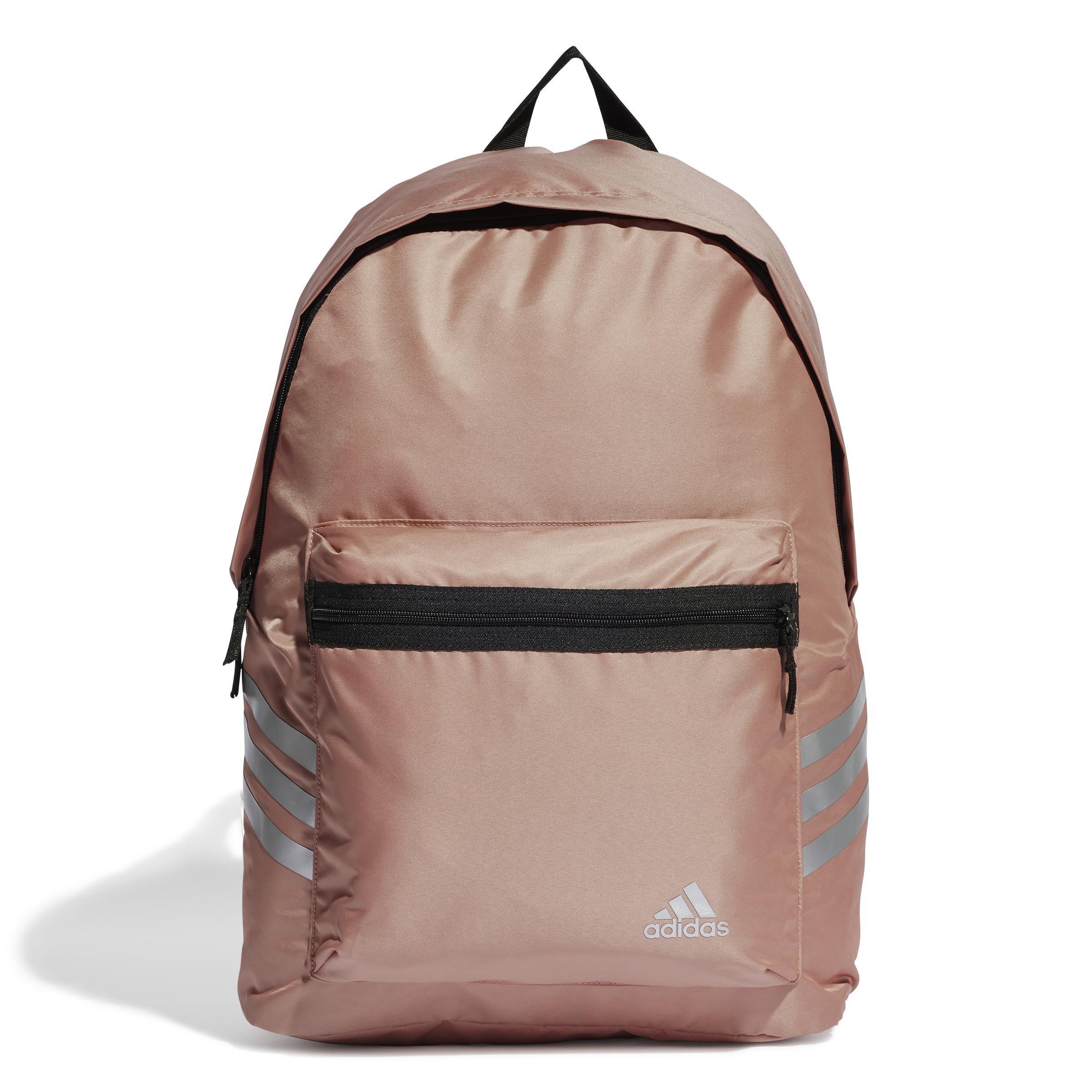 Unisex Classic 3-Stripes Glam Backpack, Red, A901_ONE, large image number 2