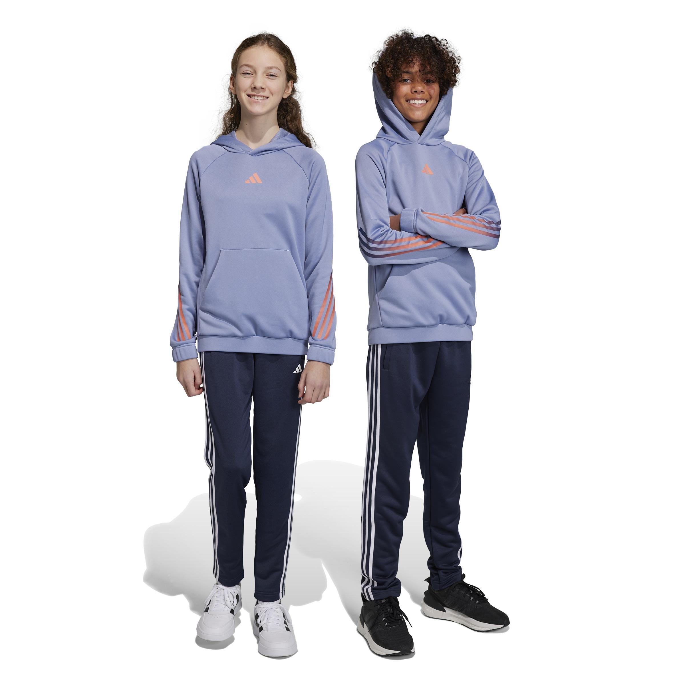 Unisex Kids Train Essentials Aeroready 3-Stripes Regular-Fit Joggers, Blue, A901_ONE, large image number 12