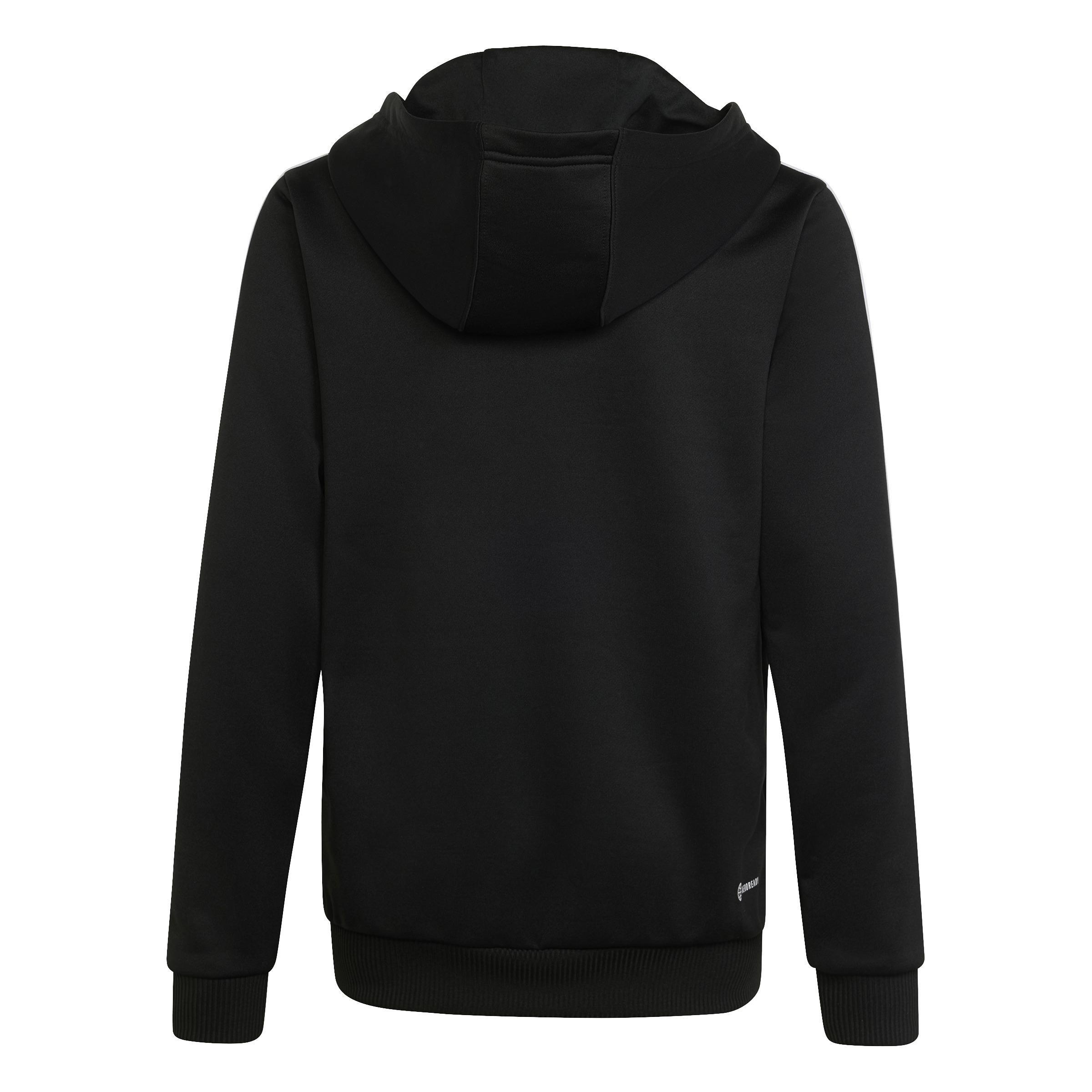 Kids 3-Stripes Regular-Fit Full-Zip Hoodie, Black, A901_ONE, large image number 2