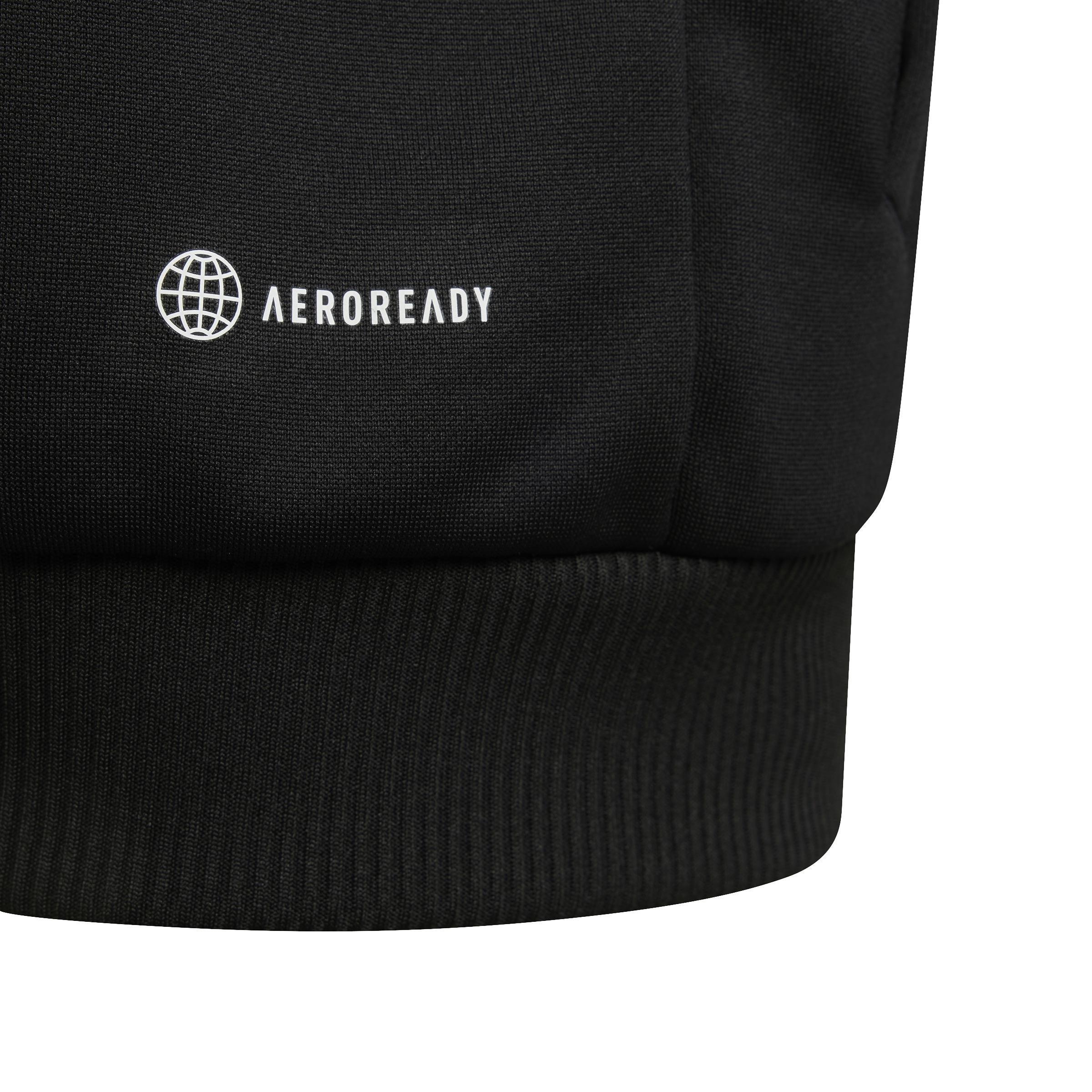 Kids 3-Stripes Regular-Fit Full-Zip Hoodie, Black, A901_ONE, large image number 5