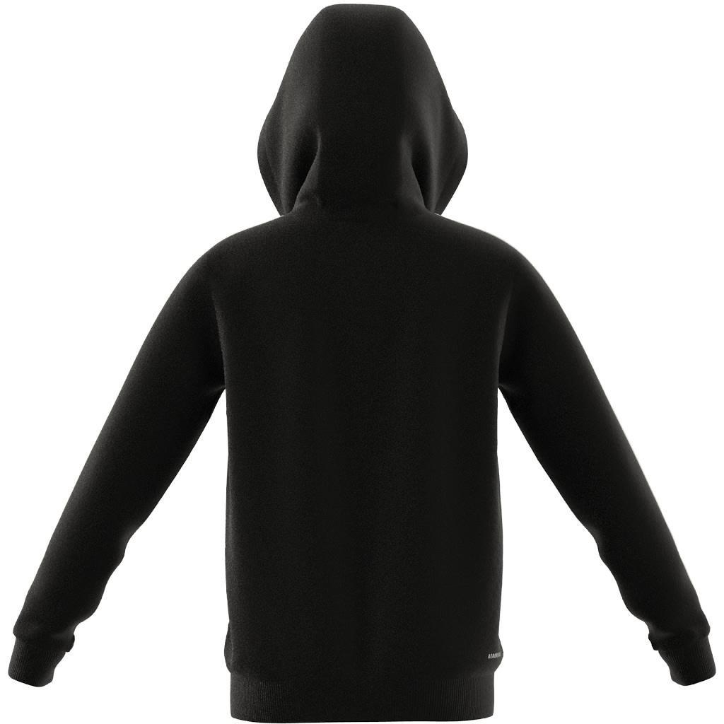 Kids 3-Stripes Regular-Fit Full-Zip Hoodie, Black, A901_ONE, large image number 6